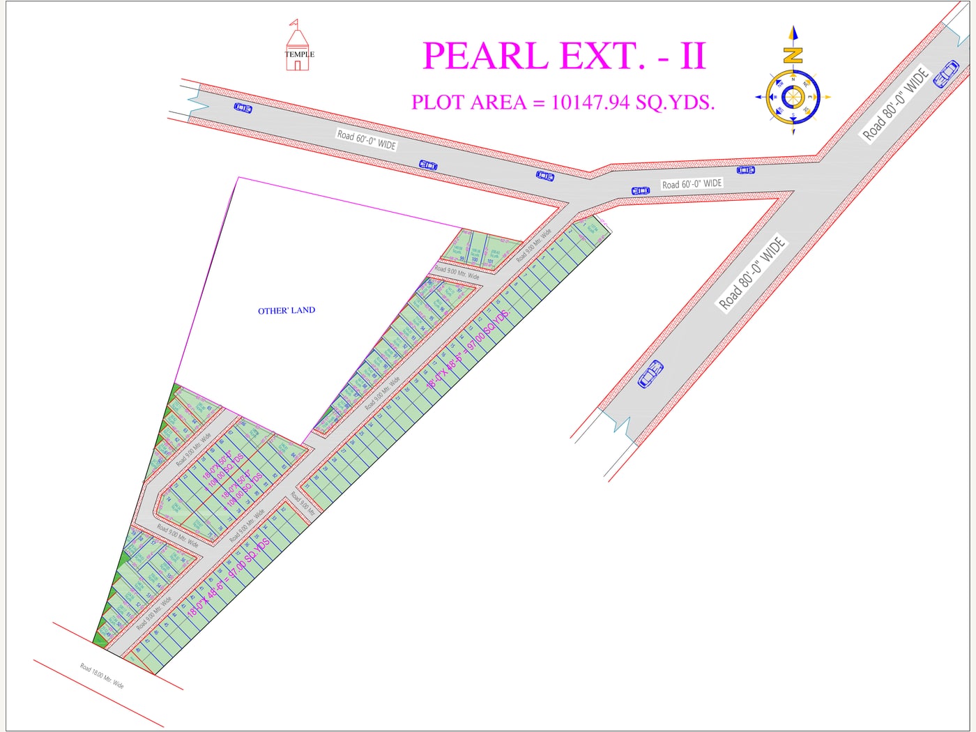 Pearl Ext. -II layout plan